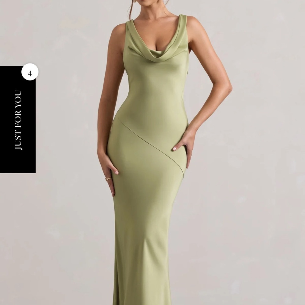 Elegant Green Sleeveless Dress